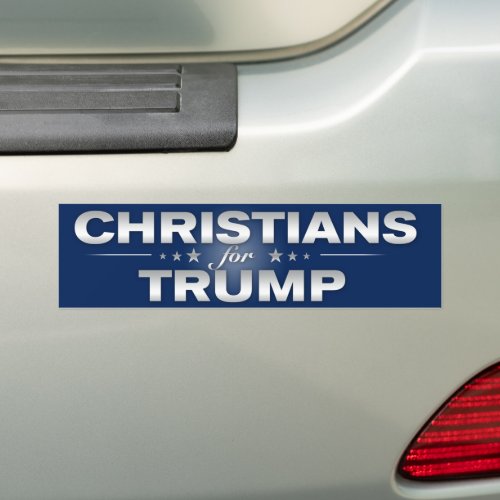 Christians For Trump 2024 Bumper Sticker