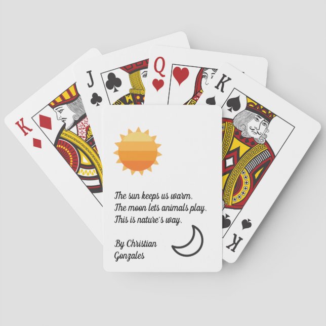 Christian's Poem Deck of Cards (Back)