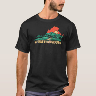 Christiansburg Virginia Mountains Blue Ridge Outdo T-Shirt