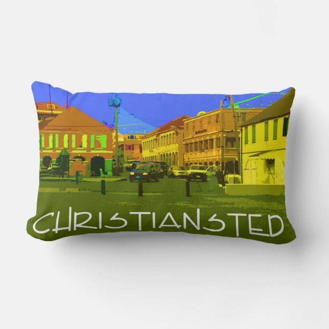 Christiansted throw pillow (Front)