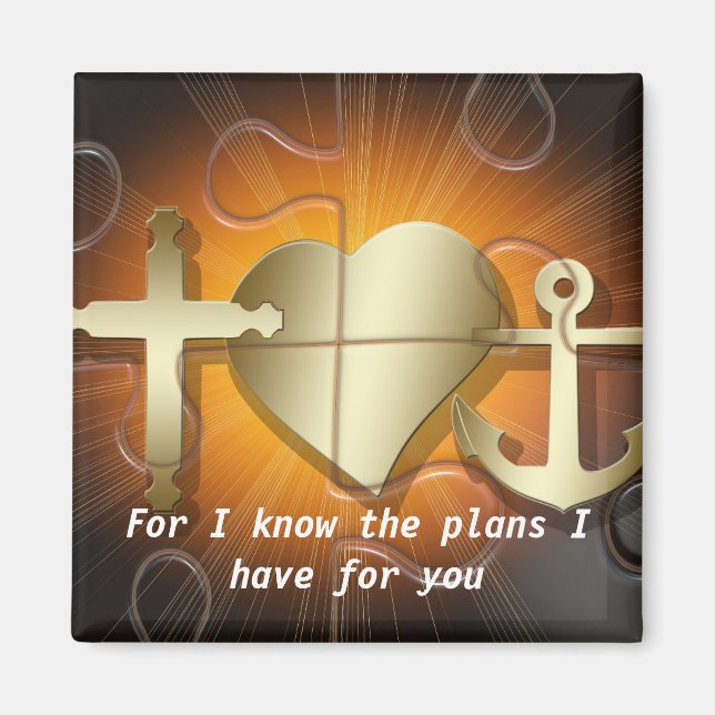 Christianty Bible scripture Magnet (Front)