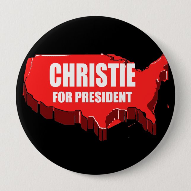 CHRISTIE 2012 PINBACK BUTTON (Front)
