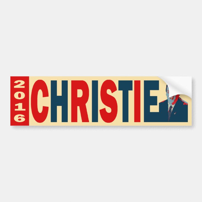 Christie 2016 bumper stickers