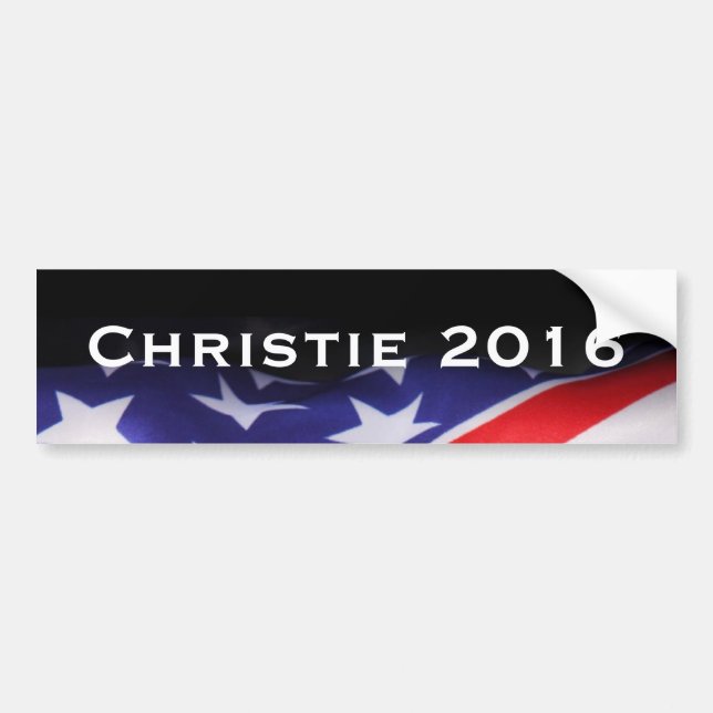 CHRISTIE 2016 Modern Campaign Bumper Sticker (Front)