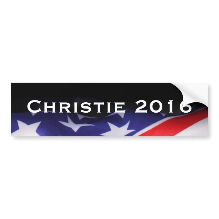 CHRISTIE 2016 Modern Campaign Bumper Sticker