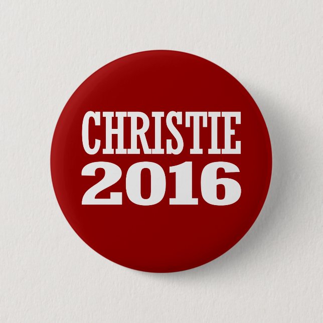 CHRISTIE 2016 PINBACK BUTTON (Front)