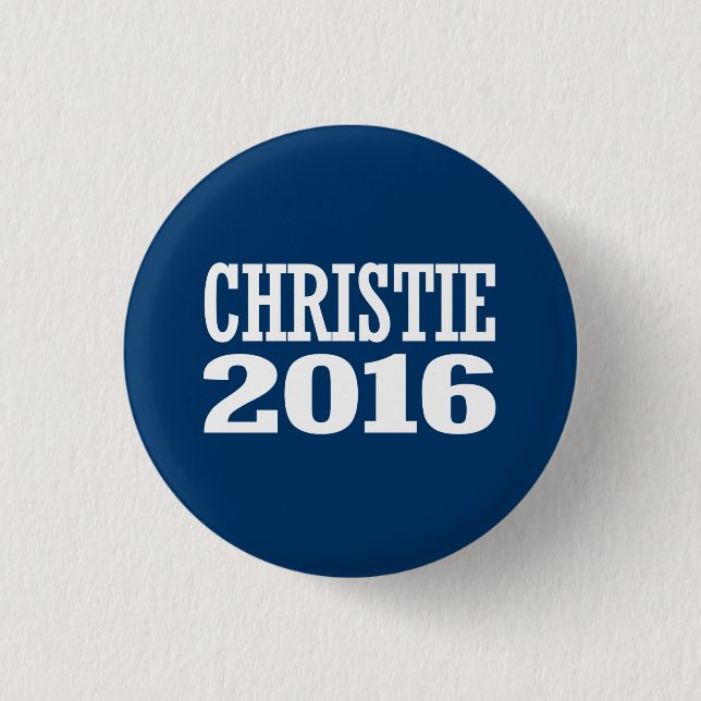 CHRISTIE 2016 PINBACK BUTTON (Front)