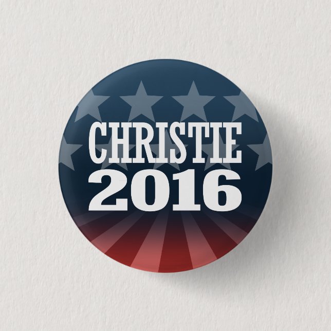 CHRISTIE 2016 PINBACK BUTTON (Front)