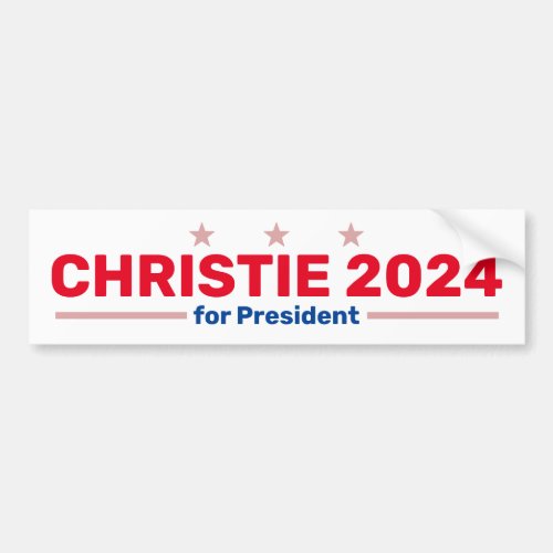 Christie 2024 bumper sticker