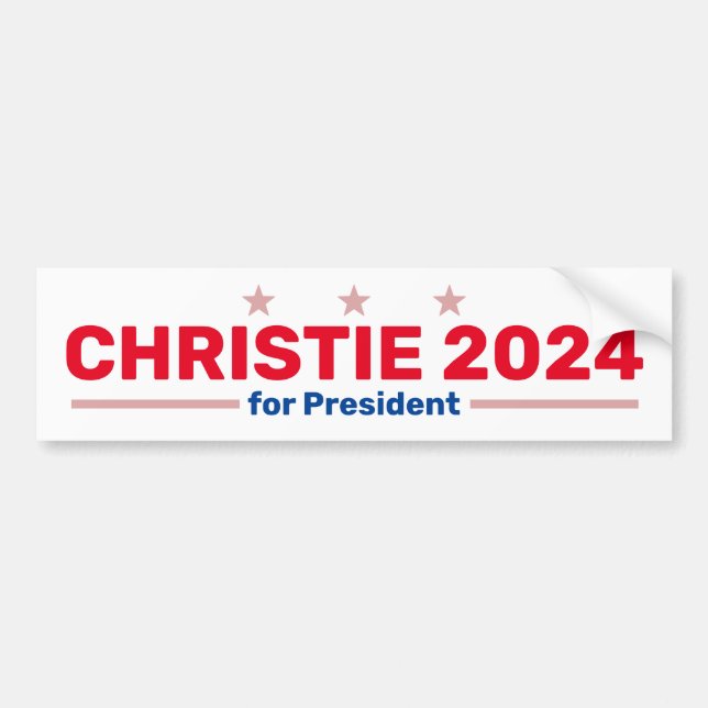 Christie 2024 bumper sticker (Front)