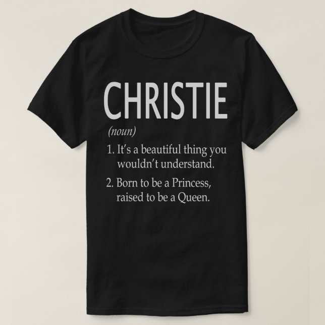 Christie Name Gift 15 T-Shirt (Design Front)