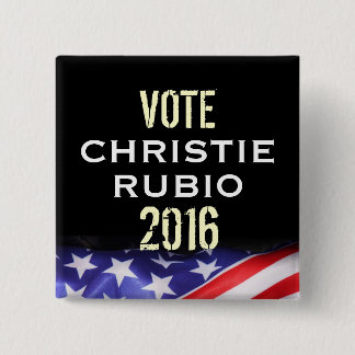 Christie Rubio 2016 Campaign Button (Square)