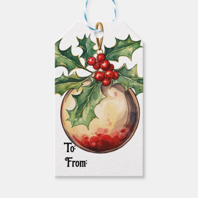 Christimas Holiday Gift Tags (Front)