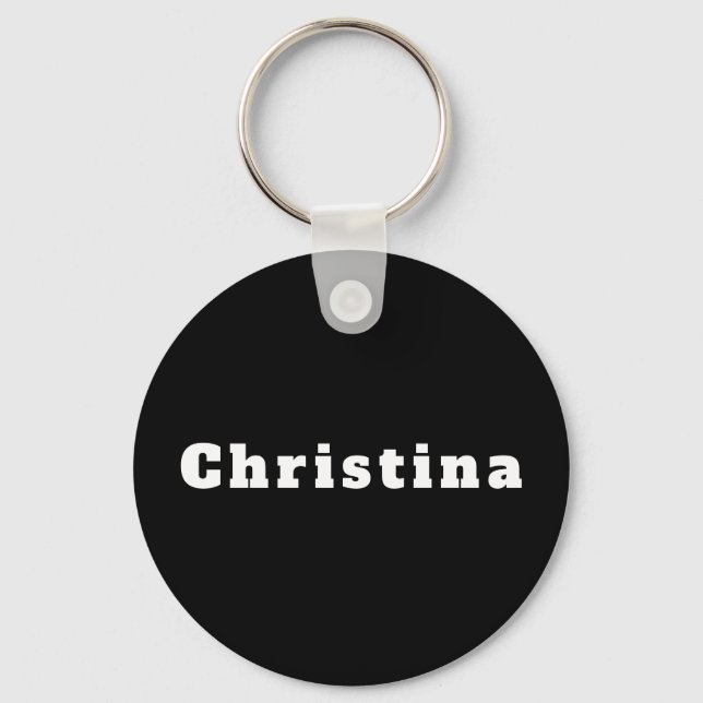 Christina Keychain (Front)