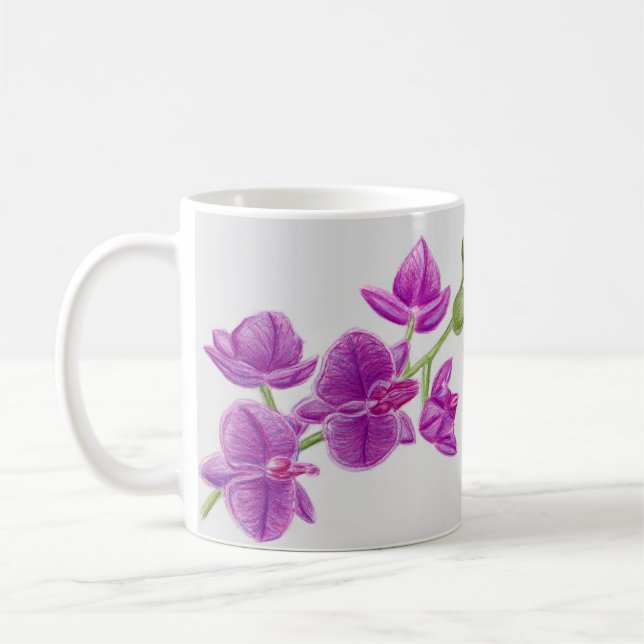 Christina purple flower mug (Left)