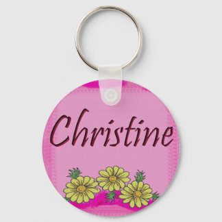 Christine Daisy Keychain