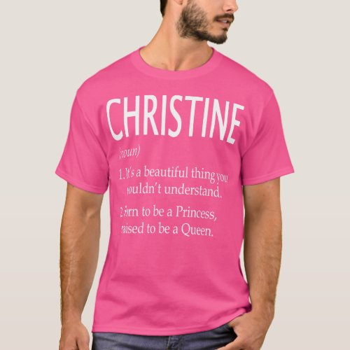Christine Name Gift 125 T_Shirt