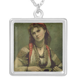 Christine Nilson  or The Bohemian with a Silver Plated Necklace