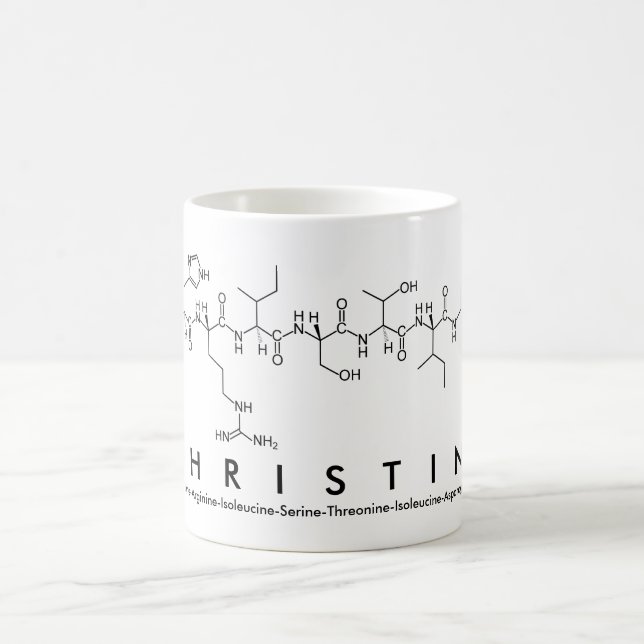 Christine peptide name mug (Center)