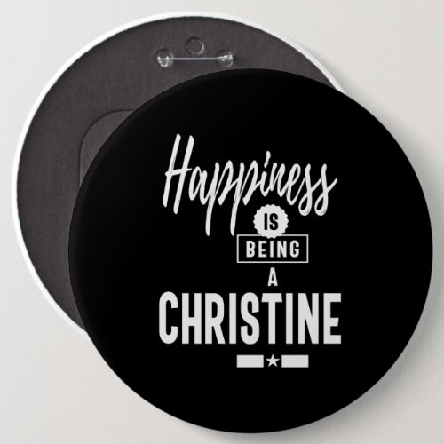 Christine Personalized Name Birthday Gift Button