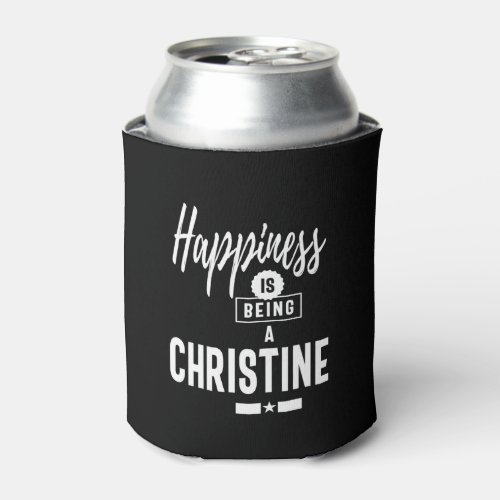 Christine Personalized Name Birthday Gift Can Cooler