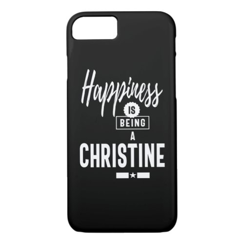 Christine Personalized Name Birthday Gift iPhone 87 Case