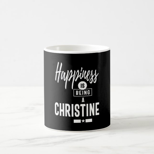 Christine Personalized Name Birthday Gift Coffee Mug (Center)