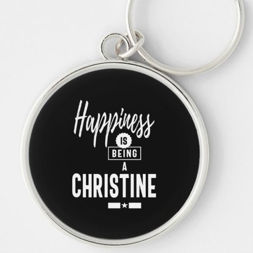 Christine Personalized Name Birthday Gift Keychain