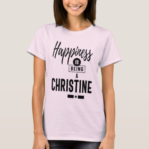 Christine Personalized Name Birthday Gift T_Shirt