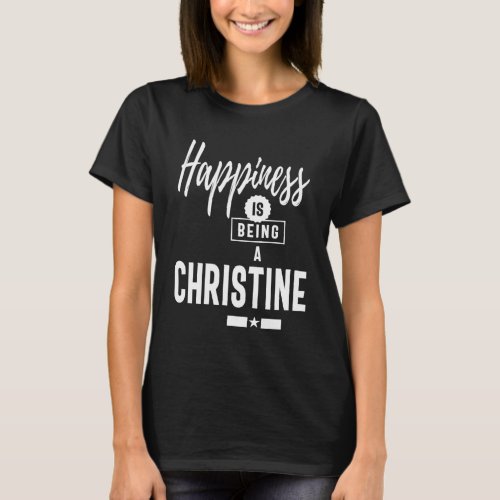 Christine Personalized Name Birthday Gift T_Shirt