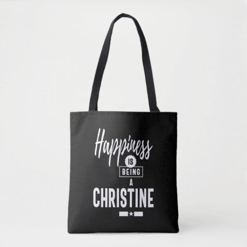 Christine Personalized Name Birthday Gift Tote Bag