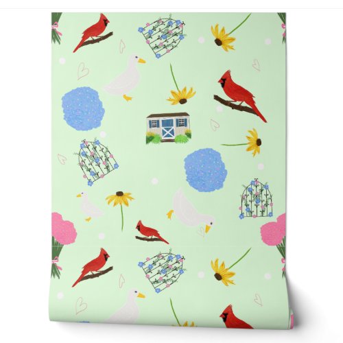 Christine's Garden Cottagecore Wallpaper