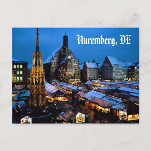 Christkindl_Market_Nuremberg_Bavaria_Germany Postcard