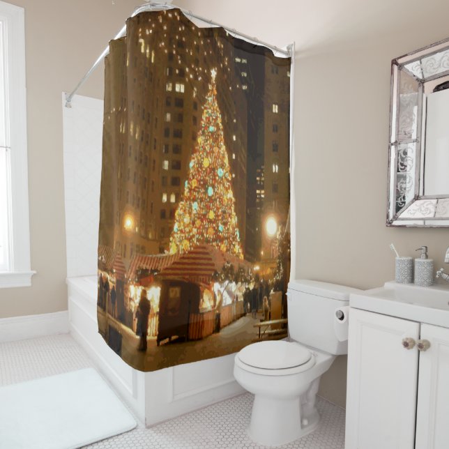 Christkindlmarket - December 21, 2005 in Chicago Shower Curtain (In Situ)
