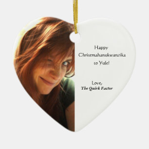 Christmahanukwanzika Ceramic Ornament