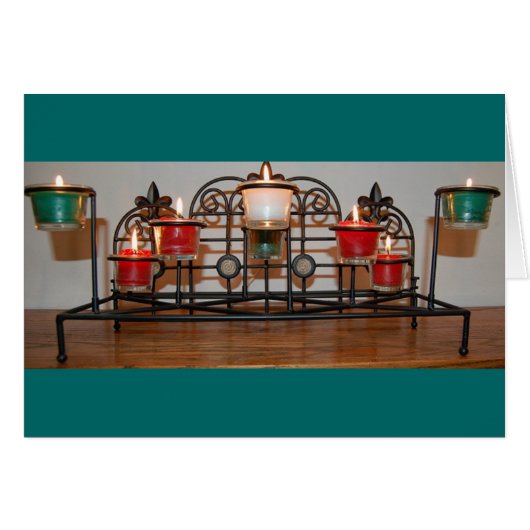 Christmans Candles Cards (Front Horizontal)