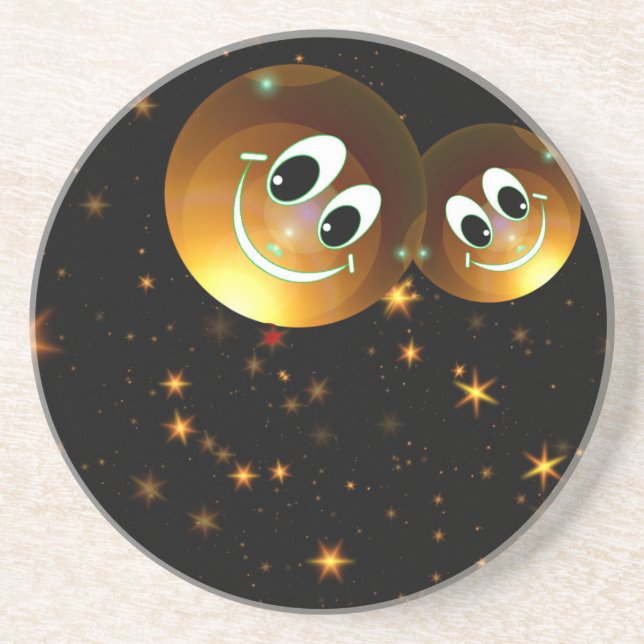 Christmas 007 sandstone coaster (Front)