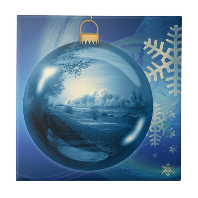 Christmas 017 ceramic tile (Front)