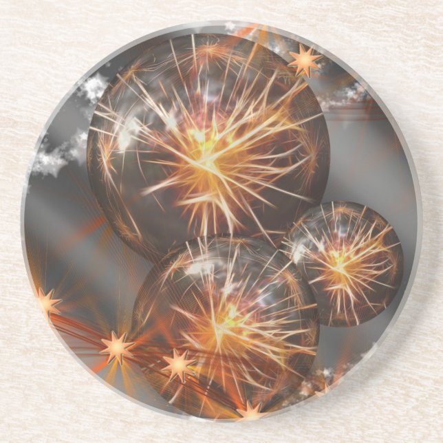 Christmas 032 sandstone coaster (Front)