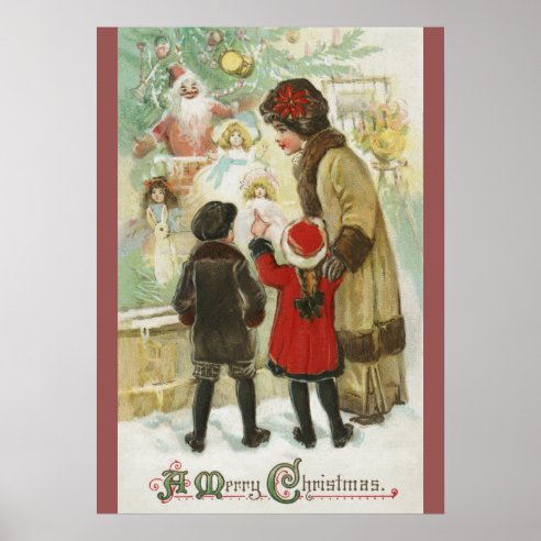 Christmas Window Posters &amp; Prints | Zazzle