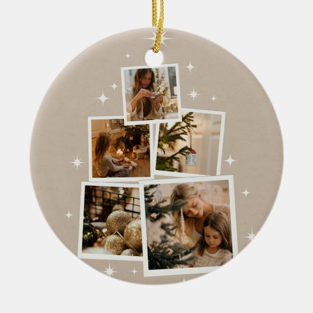 Christmas 19 ceramic ornament (Front)