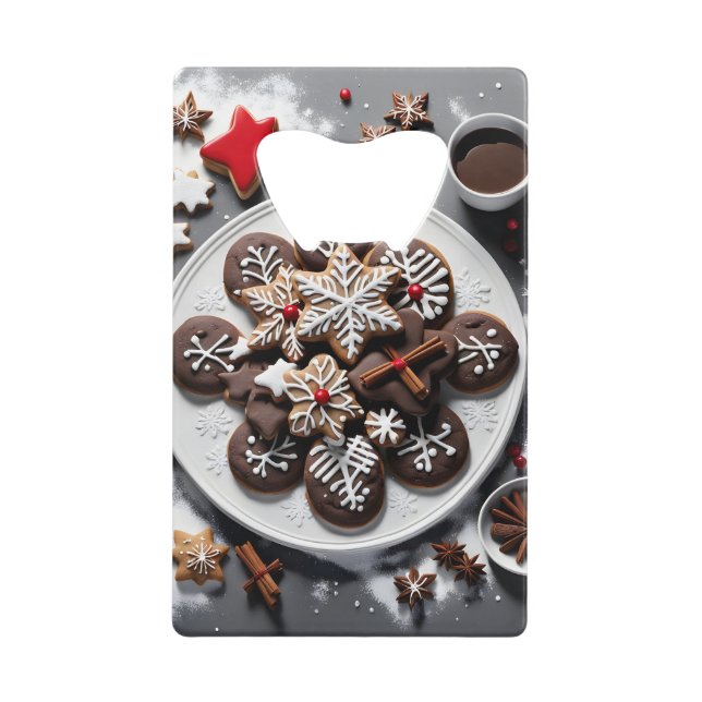 Christmas 1 - 001 stainless steel bottles credit card bottle opener (Front)
