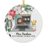 Christmas 2020 | Best Virtual Learning Teacher Ceramic Ornament
