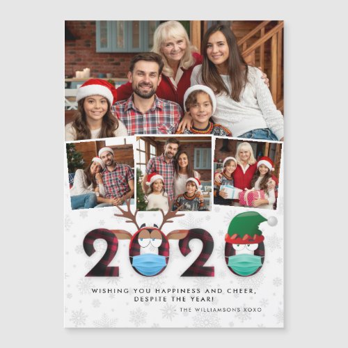 Christmas 2020  Funny Silly Masks  Plaid 4 Photo