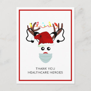 Christmas 2020 Thank You Healthcare Heroes Holiday Postcard