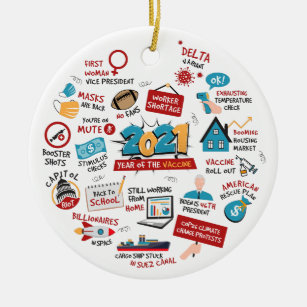 Available in Families of 1-9 Personalize with Included Marker Exclusive Year of The Vaccine Family 6 2021 Christmas Ornament