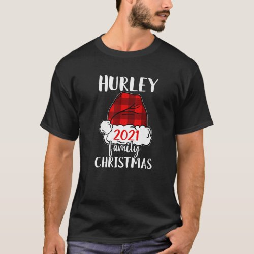 Christmas 2021 Hurley Matching Pajama Santa Hat T_Shirt