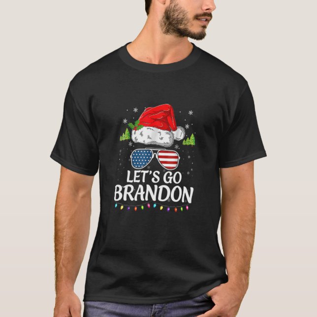 Christmas 2021 Let's Go Branson Brandon Anti Liber T-Shirt (Front)
