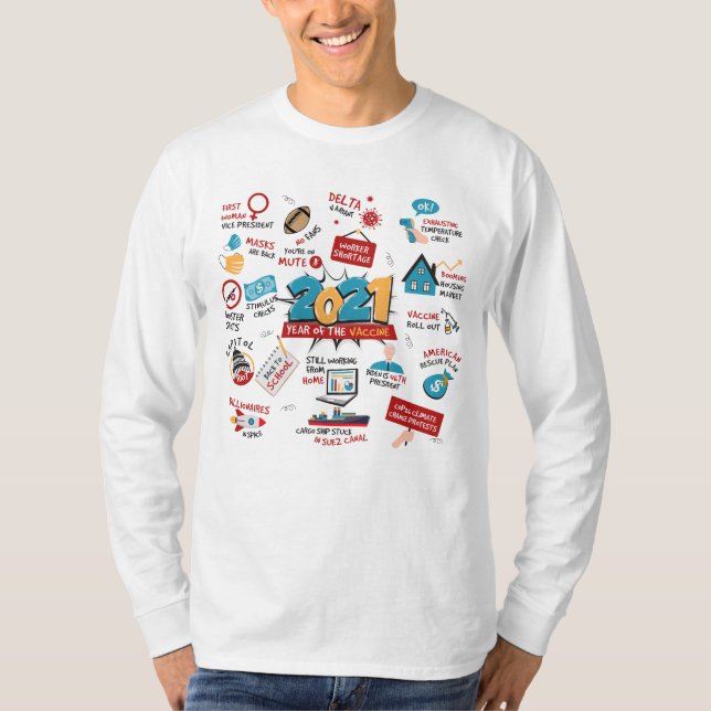 Christmas 2021 Pandemic Vaccine Commemorative T-Shirt (Front)