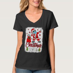 Christmas 2021 Santa Dabbing Face Mask Toilet Pape T-Shirt